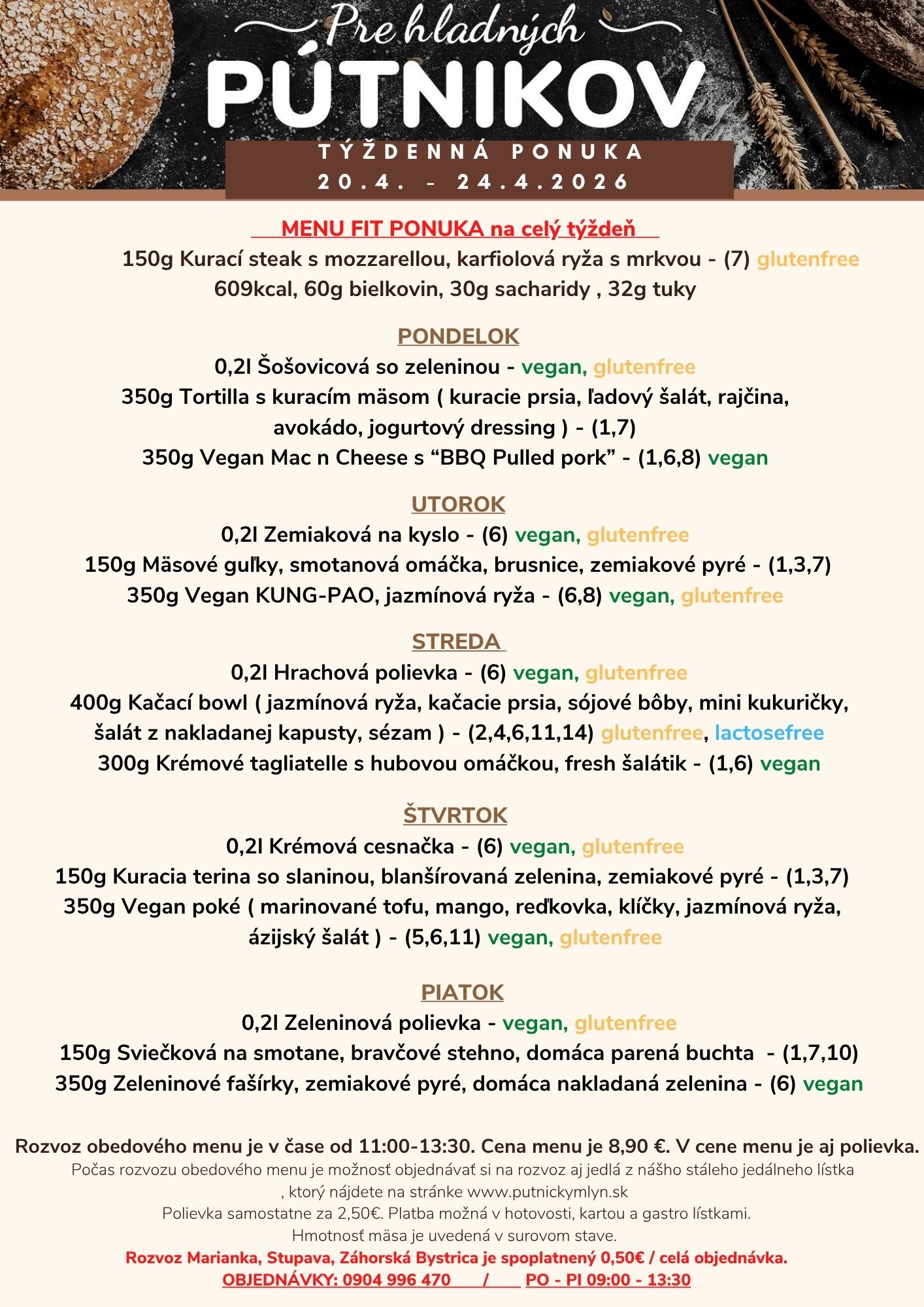Oznam reštaurácia